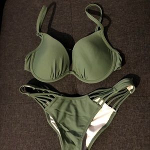 Olive 2-piece bikini $15, size small